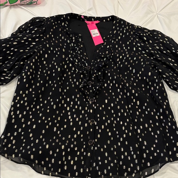 Lilly Pulitzer Tops - NWT Sz XL Rowe Long Sleevw Blouse